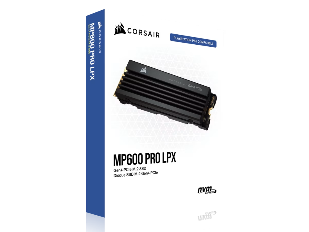 قرص صلب داخلي Corsair MP600 PRO LPX NVMe PCIe 4.0 M.2 بسعة 1 تيرابايت - متوافق مع PS5* قرص صلب داخلي Corsair MP600 PRO LPX NVMe PCIe 4.0 M.2 بسعة 1 تيرابايت - متوافق مع PS5*